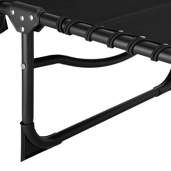 Sklopivi vrtni ležaljka podesiva FENIKS crna