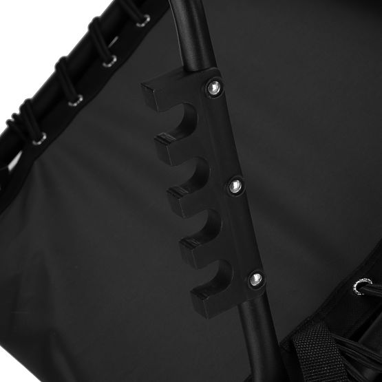 Sklopivi vrtni ležaljka podesiva FENIKS crna