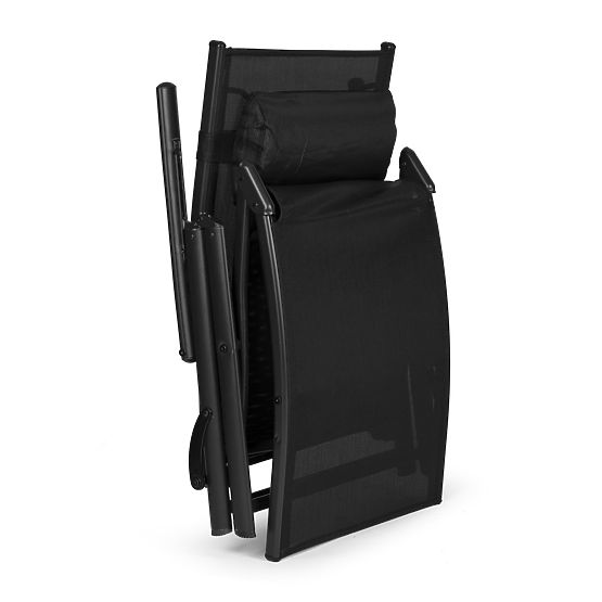 Sklopivi vrtni ležaljka za plažu s podesivim naslonom, čelična konstrukcija ModernHome