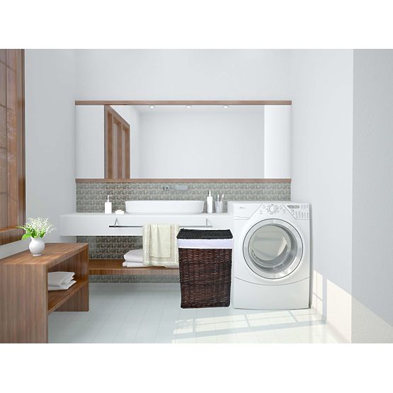 Smeđa pletena košara 114 L