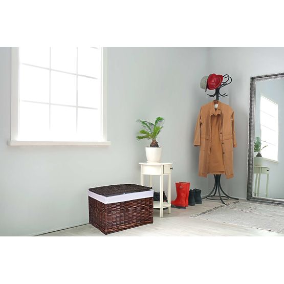 Smeđa pletena škrinja 160 L