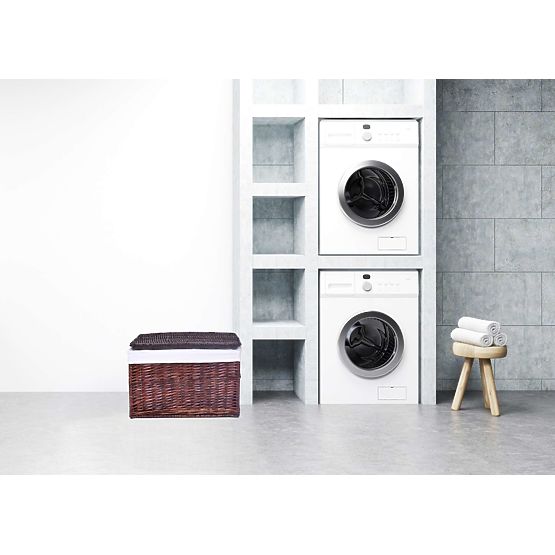 Smeđa pletena škrinja 160 L