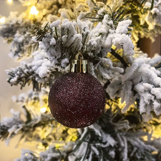 SMEĐE BOŽIĆNE KUGLICE 34 KOM SYSD1688-038