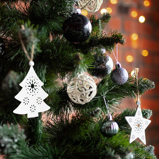 SREBRNE BOŽIĆNE KUGLE 36 KOM 311433C