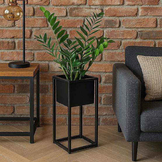 Stalak za cvijeće Concove loft 40 cm crni
