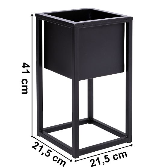 Stalak za cvijeće Concove loft 40 cm crni