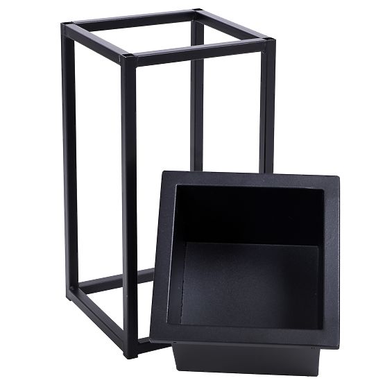 Stalak za cvijeće Concove loft 40 cm crni