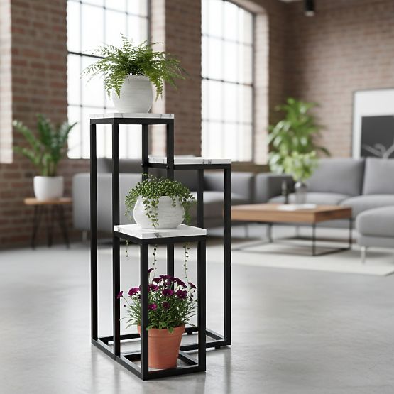 Stalak za cvijeće Munir bijeli mramor