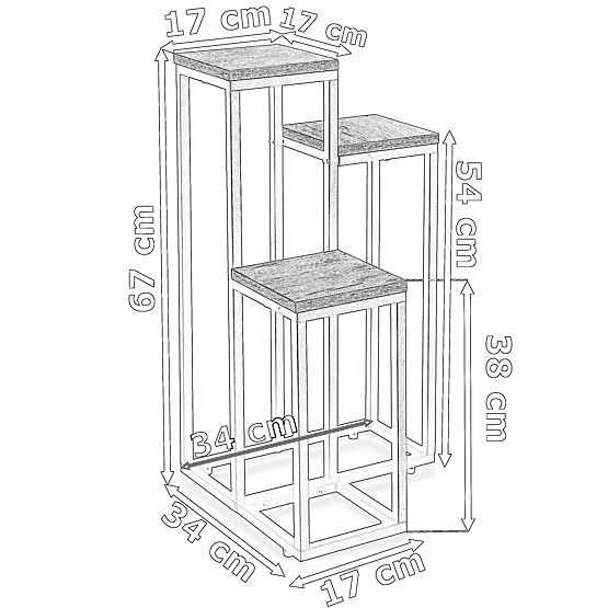 Stalak za cvijeće Munir bijeli mramor