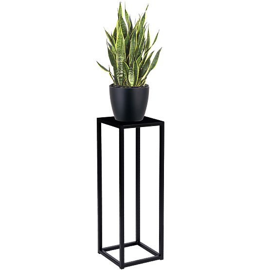 Stalak za cvijeće Piatto loft 60 cm crni