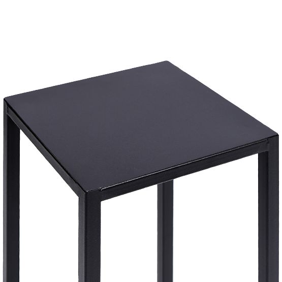 Stalak za cvijeće Piatto loft 60 cm crni