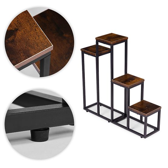 Stalak za cvijeće s 4 police loft ModernHome