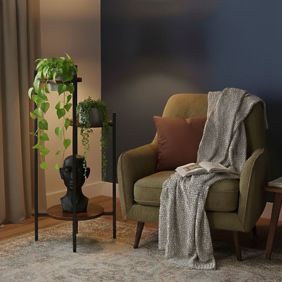 Stalak za cvijeće, stalak za cvijeće, dekoracija, 3 razine, loft ModernHome