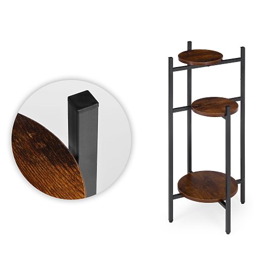 Stalak za cvijeće, stalak za cvijeće, dekoracija, 3 razine, loft ModernHome