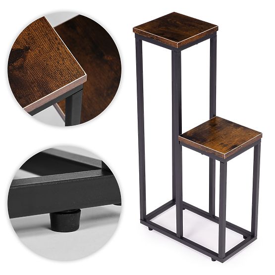 Stalak za cvijeće stojeći stalak za cvijeće ukrasi 2 police loft ModernHome