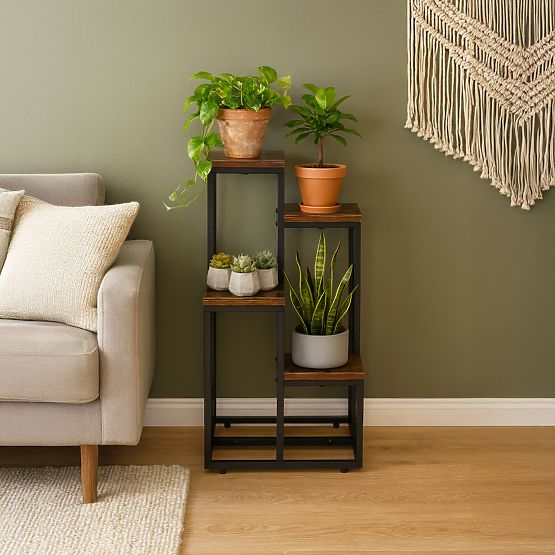 Stalak za cvijeće ukrasi 4 police loft ModernHome