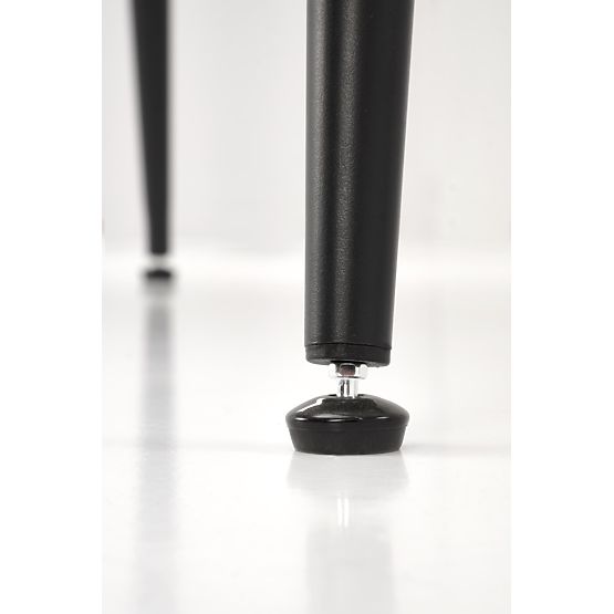 Stol EMILIO 120 ploča - bijeli mramor, noge - crne (2p=1kom)