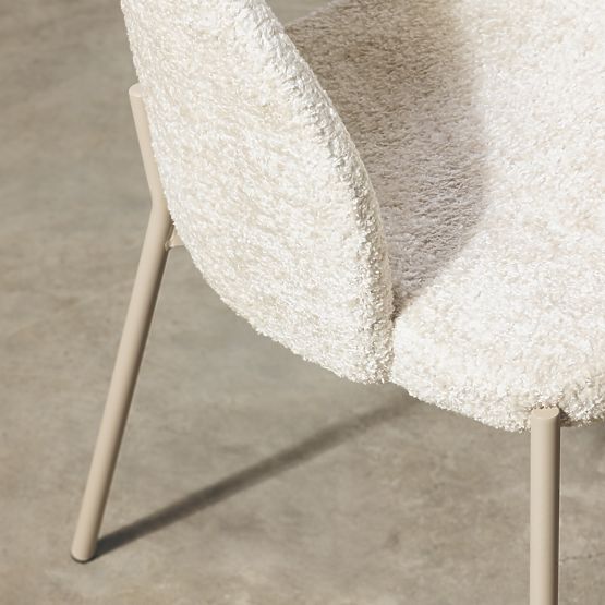 Stolica s otvorom u naslonu Jazz, svijetlo bež