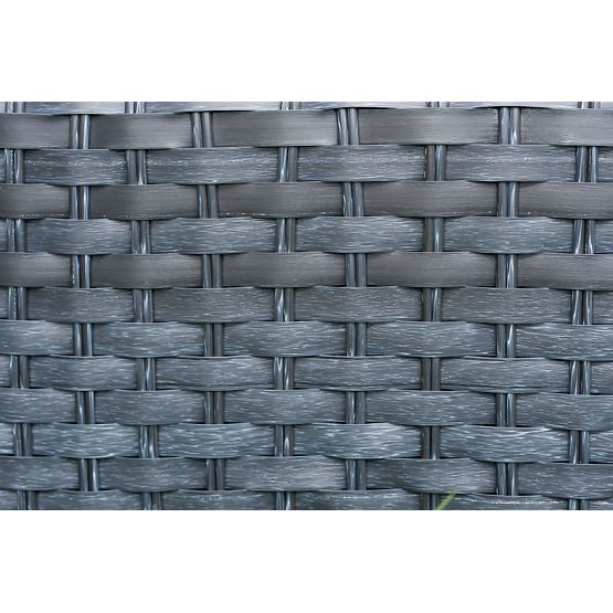 Stolica za terasu od tehno ratana MODERNO siva