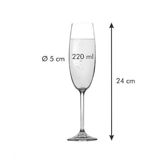 Stolni set CHARLIE boja prozirna tescoma