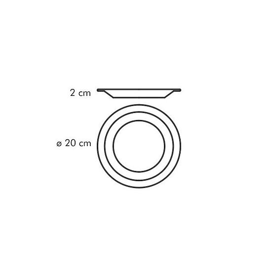 Stolni set GUSTITO bijela boja tescoma