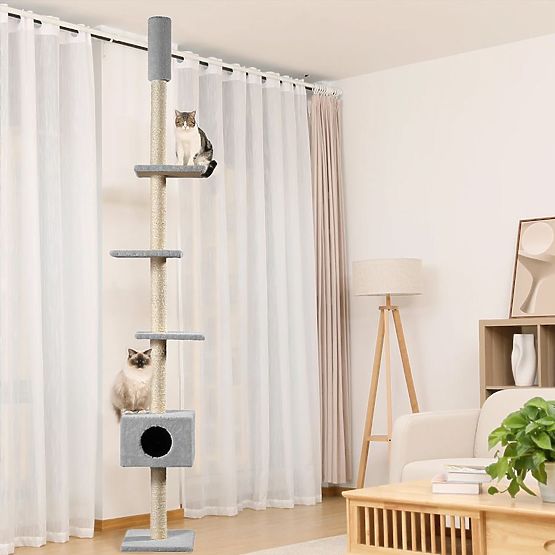 STROPNI GREBALICA ZA MAČKE SIVA P70374