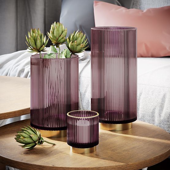 Svijećnjak POMPEY boja lila ameliahome