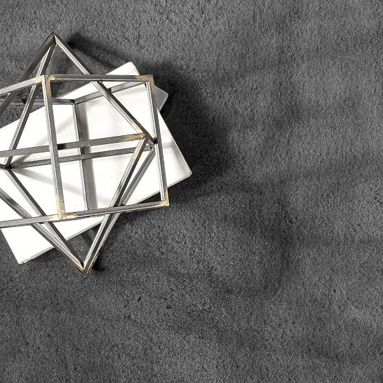 Svilenkasti tepih Rabbit - Tamno sivi