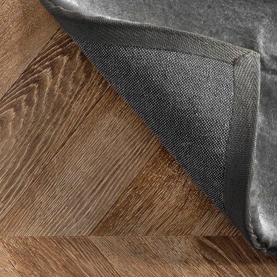 Svilenkasti tepih Rabbit - Tamno sivi