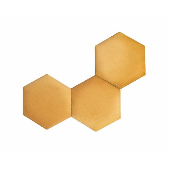 Tapecirani panel Hexagon - gorušičasta