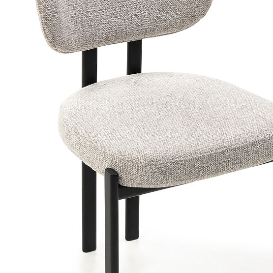 Tapecirana stolica Flare, bež/crne noge