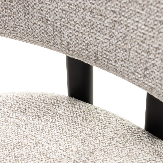 Tapecirana stolica Flare, bež/crne noge