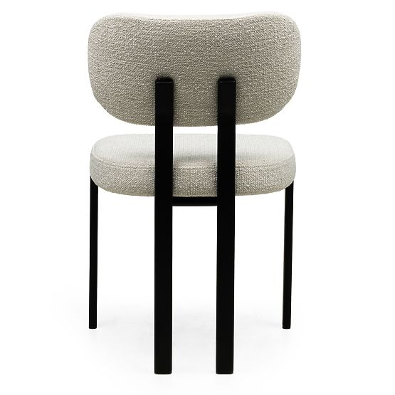 Tapecirana stolica Flare, svijetlo bež/crne noge