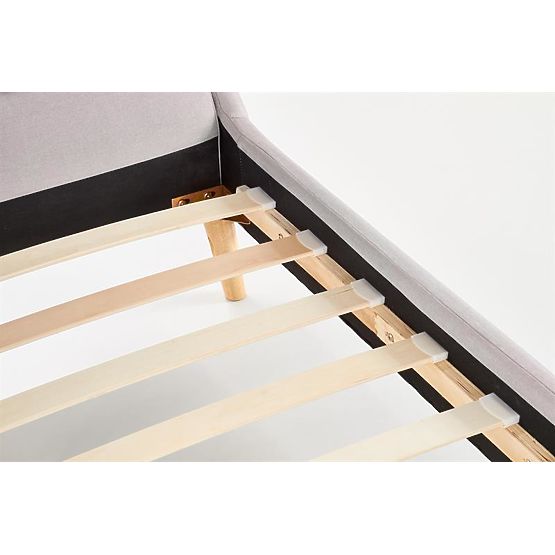 Tapecirani krevet ELANDA 160X200 cm - svijetlo sivi