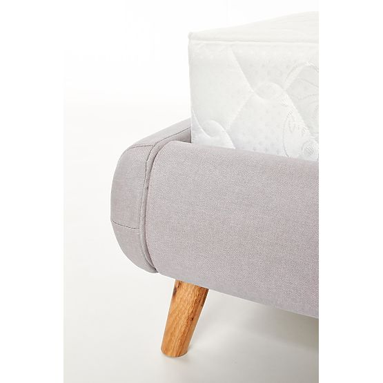 Tapecirani krevet ELANDA 160X200 cm - svijetlo sivi