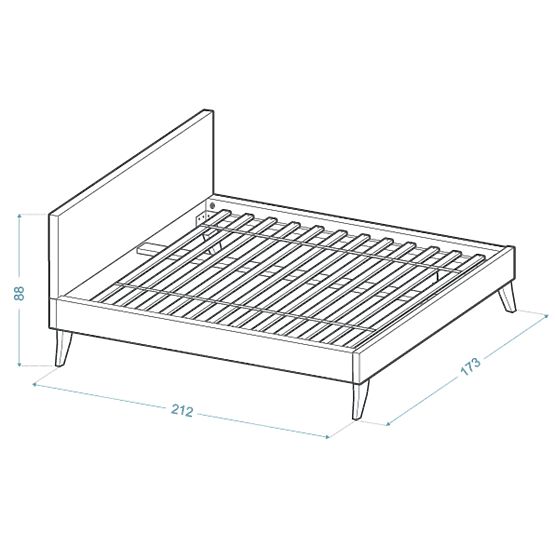 Tapecirani krevet HEAVEN 160 x 200 cm - puder roza