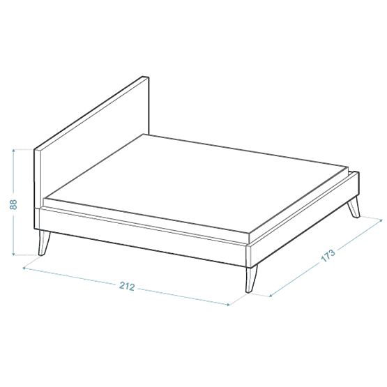 Tapecirani krevet HEAVEN 160 x 200 cm - Sivi
