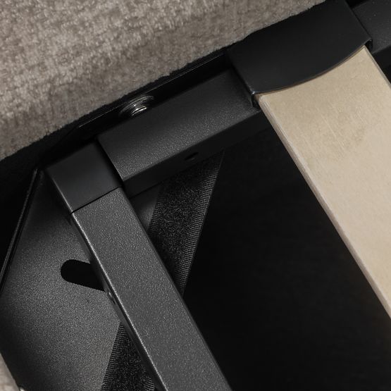 Tapecirani krevet Luno 160x200 cm, s podnicom i spremištem, svijetlo bež, zaobljen