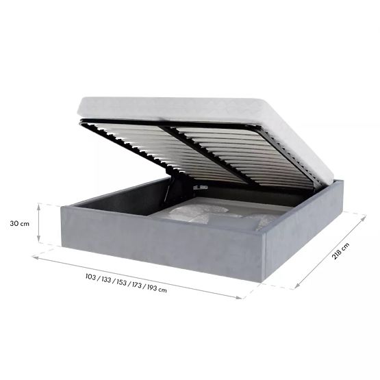 Tapecirani krevet ORLANDO 120 x 200 cm - Krem