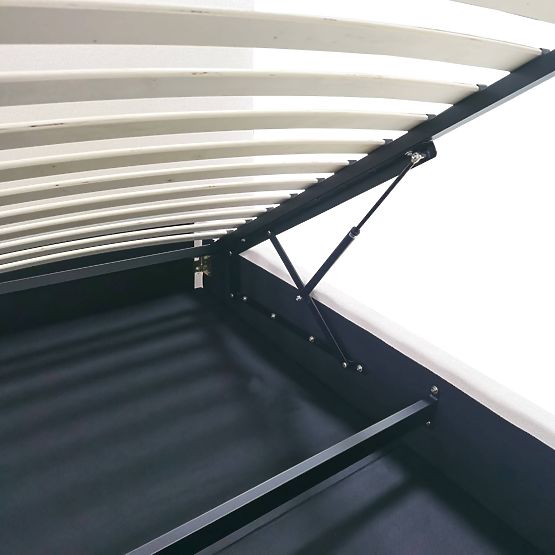 Tapecirani krevet Yunar 160x200 cm, s podnicom i spremištem, bež