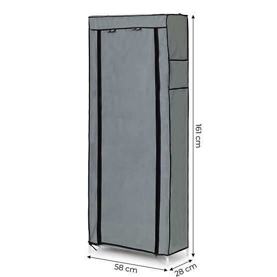 Tekstilni ormar s policama za odjeću i obuću