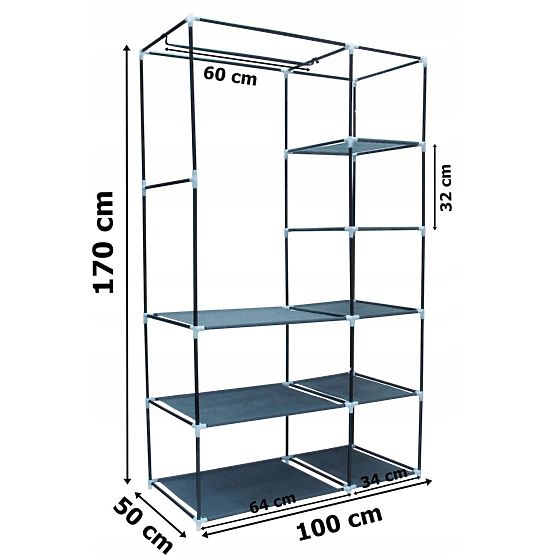 Tekstilni ormar s tiskom Venice