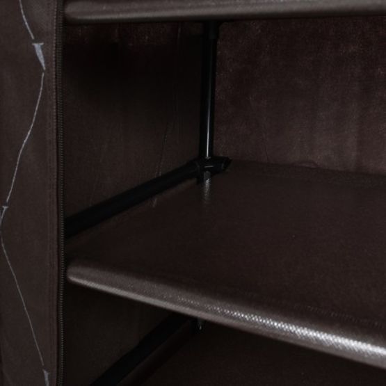 Tekstilni ormarić za obuću Vitto - smeđi