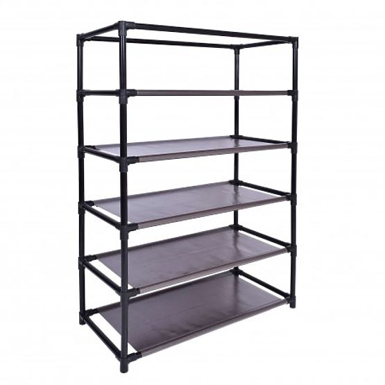 Tekstilni ormarić za obuću Vitto - smeđi