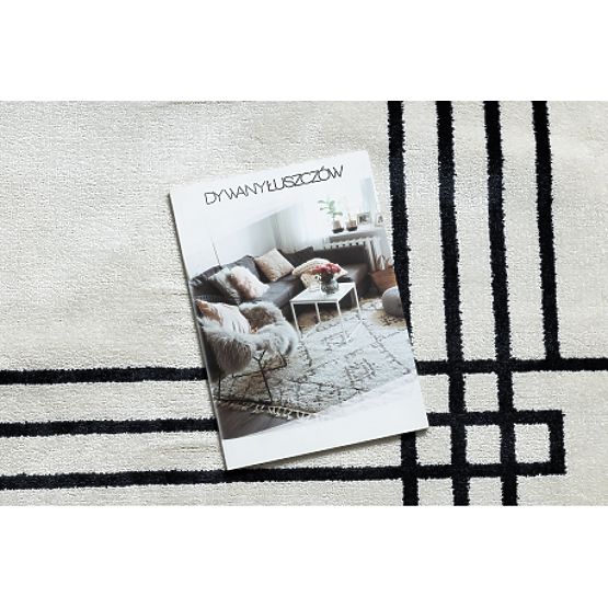 Tepih AMOUR 53096C krem - Okvir, linije moderni, elegantni