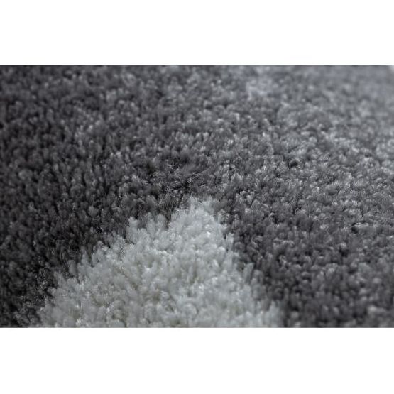 Tepih SKETCH - F730 uzor Marokanska djetelina, Siva / bijela mreža