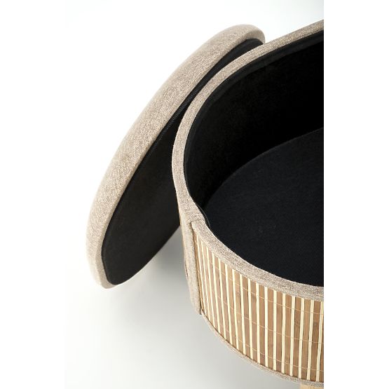 TICO set od 2 tabureta s prostorom za pohranu, bež