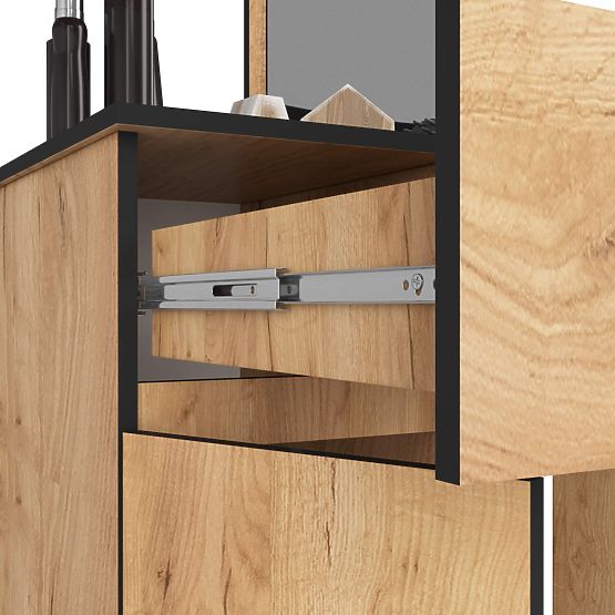 TOALETNI STOL S OGLEDALOM CLP P-2/SL LIJEVI PK HRAST CRAFT