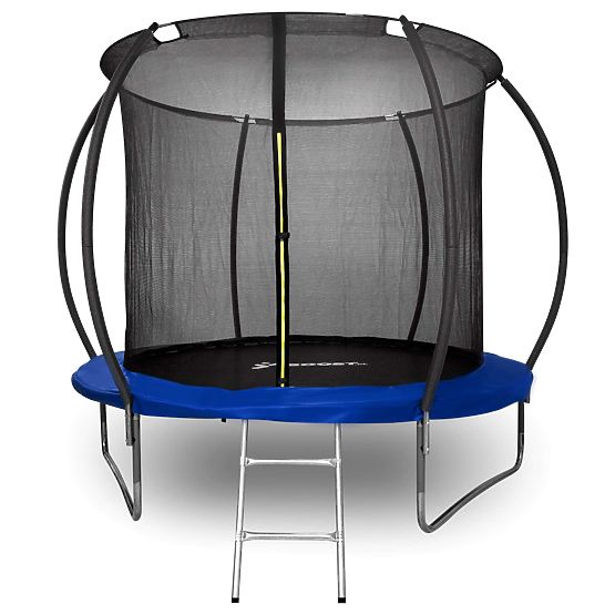 Trampolin s mrežom i ljestvama HENZEN 244 cm plava FT 8
