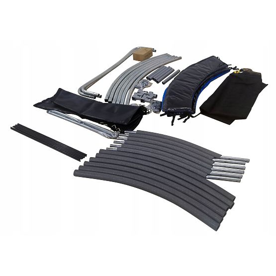 Trampolin s mrežom i ljestvama HENZEN 244 cm plava FT 8